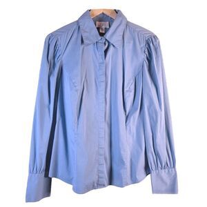 Ann Taylor LOFT Light Blue Button Down Shirt